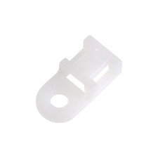 100 x Cable Tie Base Saddle Type Mount Wire Holder 19.6x9.5x5mm White