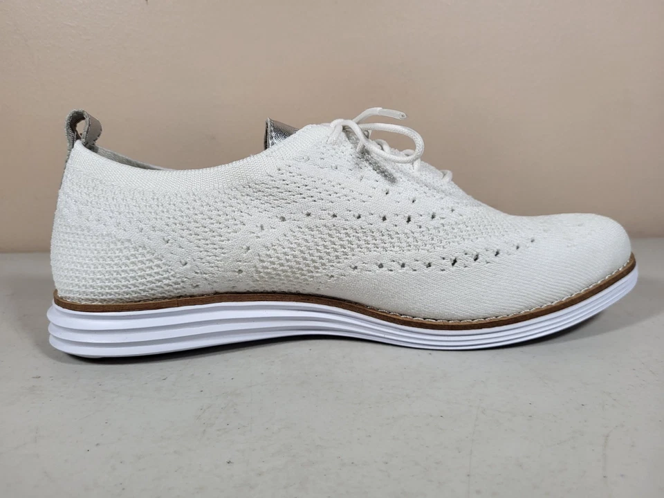 Zapatos Oxford Cole Haan Original Grand Stitchlite para mujer talla 9B blancos Foto 4 de 4