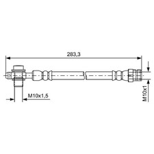 2x Bremsschlauch hinten für VW CC B7 358 Passat 365 B6 3C2 3C5 362 357 | 240760