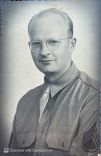 WWII Original US Army Sergeant Photo / Photograph