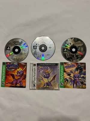 Spyro Bundle PS1: Year of the Dragon, Ripto's Rage & The Dragon W/paper Work