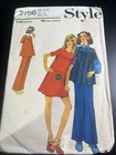 Style Sewing Pattern - 3756- Junior Teens Dress Smock Pants - 15-16 - cut