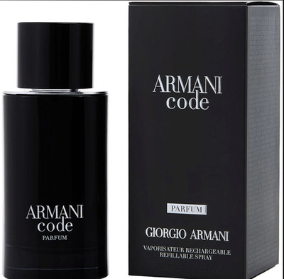 GIORGIO ARMANI CODE PARFUM REFILLABLE SPRAY FOR MEN 2.5 Oz / 75 ml BRAND NEW!!!