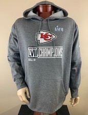 NIKE Men's Kansas City Chiefs Super Bowl LVII Champions Performance Hoodie 2XL