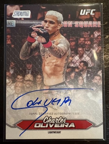 2025 Topps Stadium Club UFC Charles Oliveira On Card Auto BCA-COA MMA
