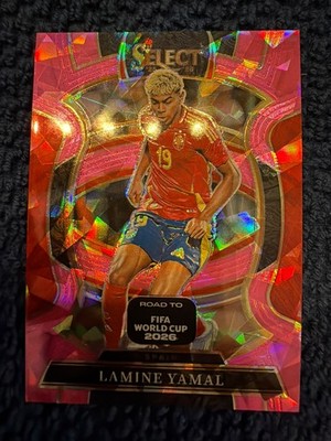 2026 Panini Select FIFA World Cup Lamine Yamal Spain 68 Terrace Pink Cracked Ice