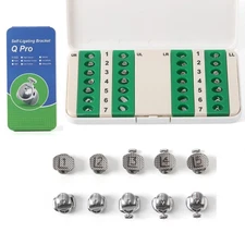 Dental Metal Self-Locking Brackets ROTH/MBT 022 Hooks 345 High/Low Torque