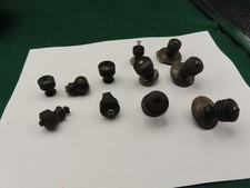 LOT OF 11 WOOD REPLACEMENT HANDLES FOR TIN SKILLET LIDS OTHER COOKING PIECES