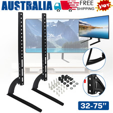 32-75"Universal TV Stand Table Top Leg Mount Bracket For LED LCD Plasma Flat TV