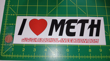 Alcohol Injection Sticker Decal Original Old Stock Racing