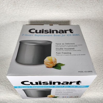 Cuisinart ICE-30RFB 2QT Replacement Freezer Bowl ICE-30BC Ice