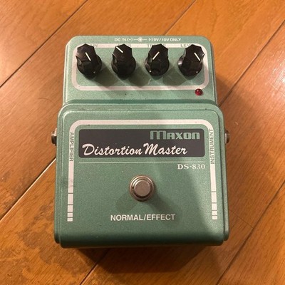 ギター Maxon DS-830 Distortion Master Maxon Distortion Master DS-830 Guitar Effects Pedal Black Vintage