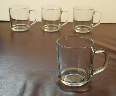 Set of 4 LUMINARC Classique Clear Glass Mug - 10 oz