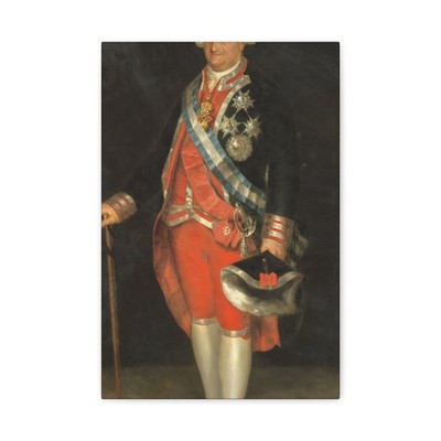 Esteve, Agustín - Charles IV in the Uniform of a Colonel - Canvas Wall Art