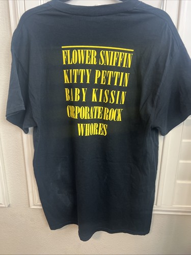 VTG Original Nirvana T Shirt Large Smiley Face 1992 Kurt Cobain Black Anvil 90s - Picture 4 of 8