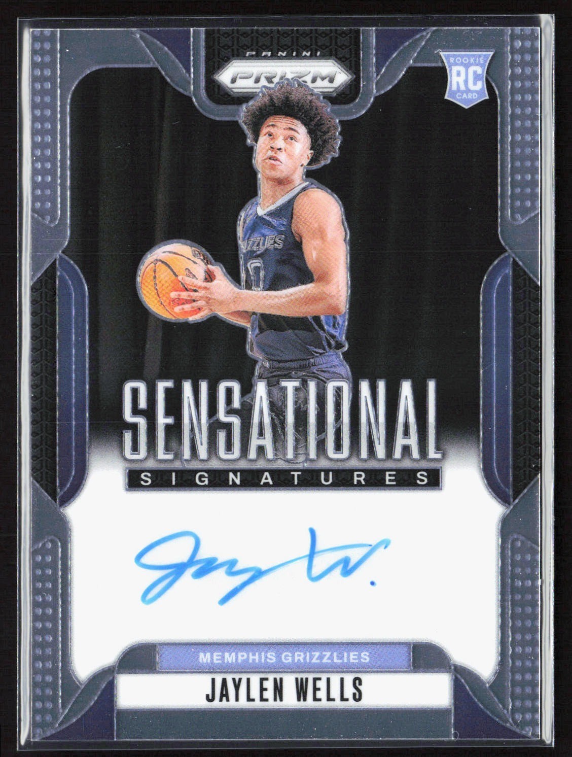 2024-25 Panini Prizm Jaylen Wells Sensational Signatures Rookie Auto Grizzlies
