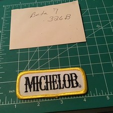 MICHELOB BEER ADVERTISING PATCH. (1 IN X 3 IN...