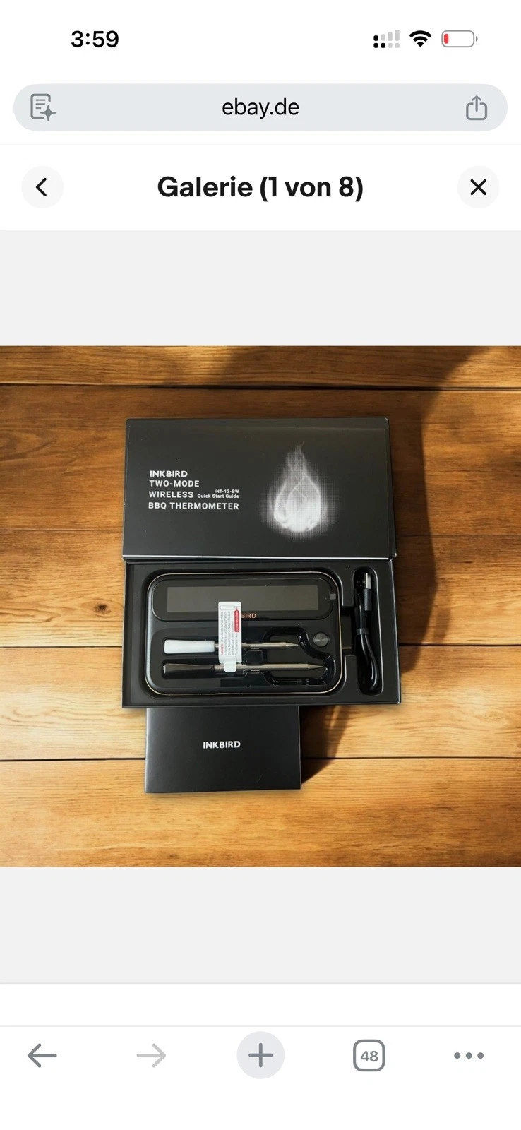 INKBIRD INT-12-BW Smart Meat Thermometer 5GHz WiFi Bluetooth Wireless