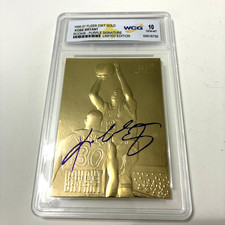 KOBE BRYANT 1996-97 Fleer 23KT Gold Purple Auto RC #62740 WCG 10 GEM-MT a114