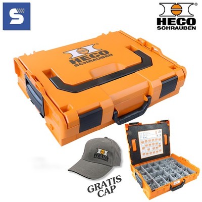 HECO L-BOXX 102 Sortimentskoffer TOPIX-Plus | 20 Abmessungen, 3005 Holzschrauben