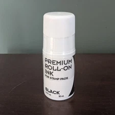 COSCO 2000 PLUS PREMIUM ROLL ON INK FOR STAMP PADS BLACK INK  2.0 FL OZ