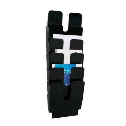 Durable Nero Porta Depliant, Supporto Per Depliant A Parete (A4) - Immagine 2