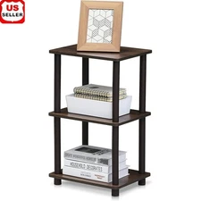 Sturdy Wooden 3-Shelf Storage Unit Classroom Office Living Room Easy Assembly US