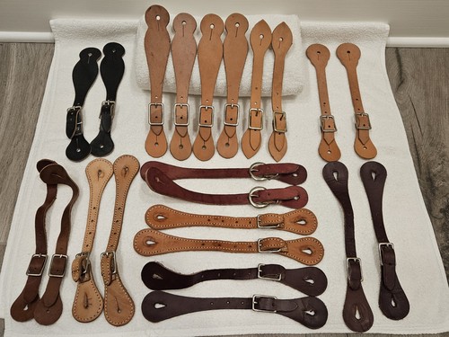 Leather Spur Strap Lot of 11x New & Lightly Used Made in USA
