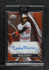 2024 Topps Chrome Black Orange Refractor 5/25 Eddie Murray #CBA-EM Auto HOF k4s