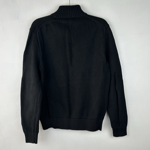 Vintage Ralph Lauren Polo Quarter Zip Pullover Herren L schwarz lila Pony Caual Preppy - Bild 2 von 6