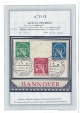 A) Berlin Mi 68-70 Postkartenausschnitt, FA Schlegel BPP, ME 600&euro; (TT05861)