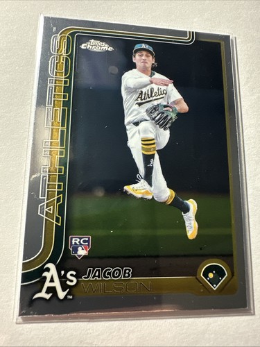 Jacob Wilson 2025 Topps Chrome #96 Rookie Card (RC) Athletics 🔥 | eBay