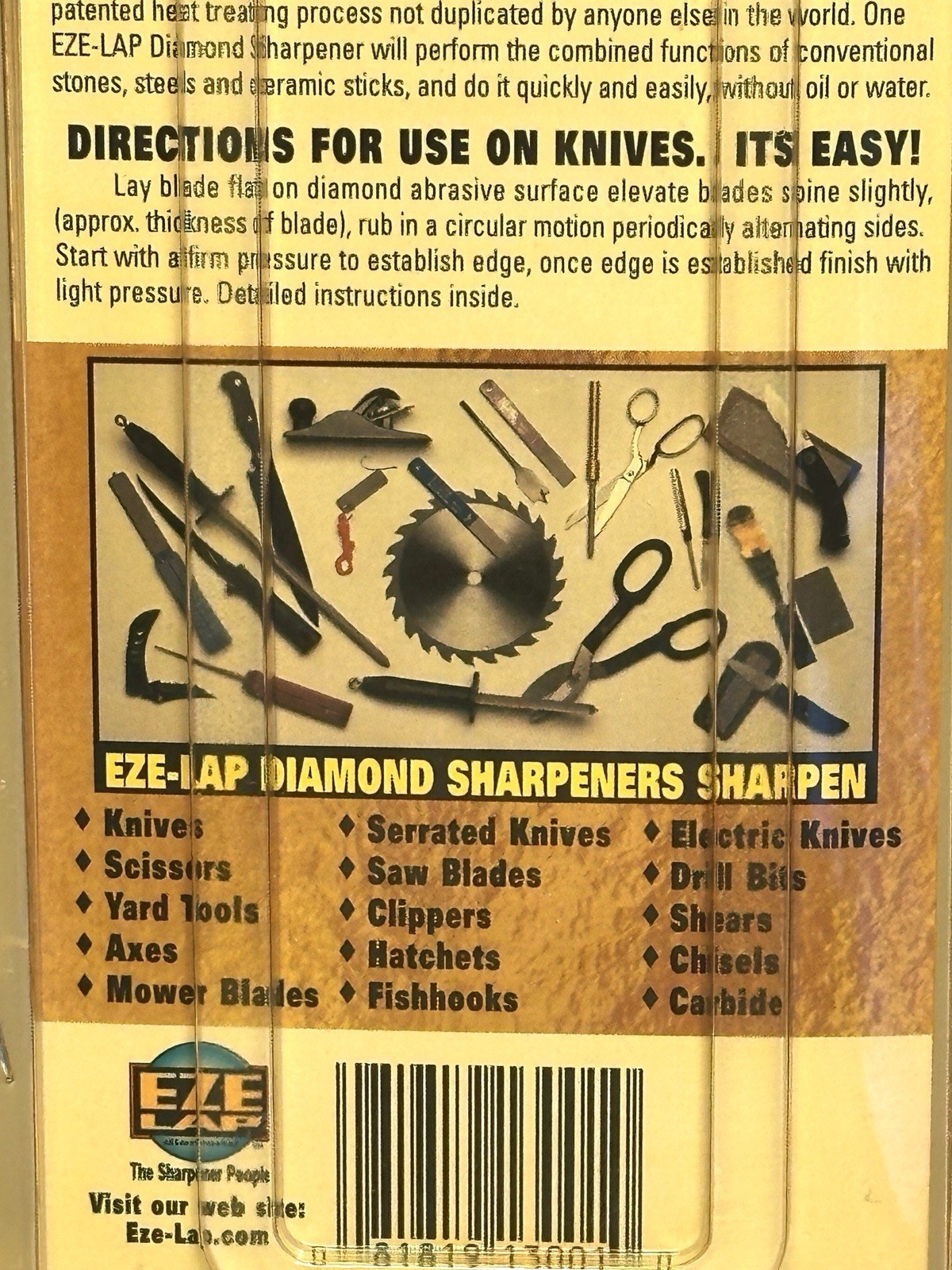 EZE-LAP LOT OF 5 Pocket Diamond Sharpeners 2.25" Model S USA NEW Package Blemish