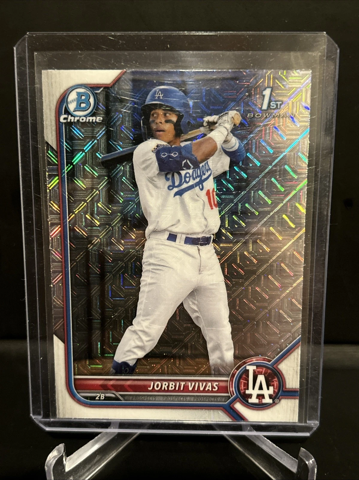 2022 Bowman - Chrome Prospects Jorbit Vivas #BCP-24 Mojo Refractor (RC)