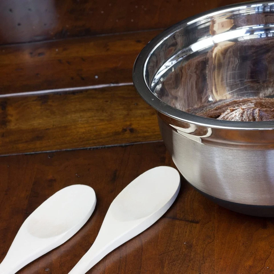 Chef Craft Select Maple Solid Spoon Set | 10, 12 & 14 inch 3 Piece Wooden Spoons - Image 4 of 4