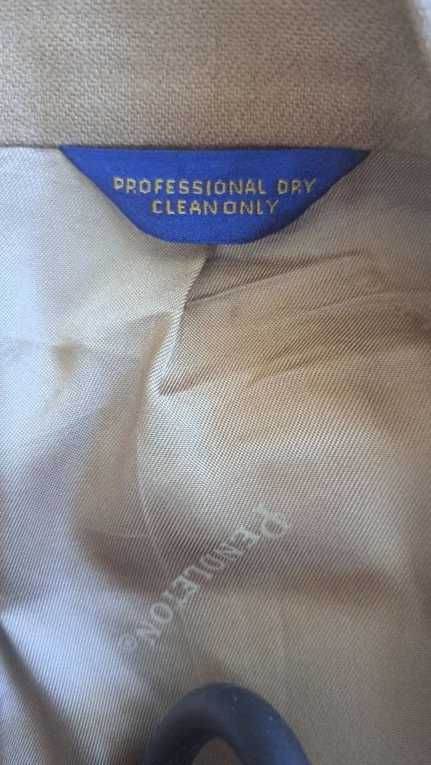 Pendleton Wool Blazer Beige Tailored Jacket L - image 2