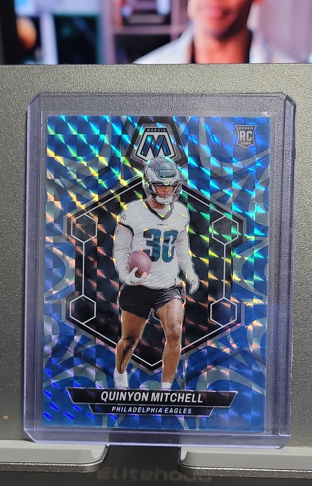 2024 Panini Mosaic - Rookies Quinyon Mitchell #322 Reactive Blue Mosaic Prizm...