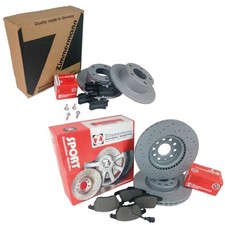 ZIMMERMANN SPORT BREMSEN BREMSSCHEIBEN KIT VORNE HINTEN für VW TOURAN