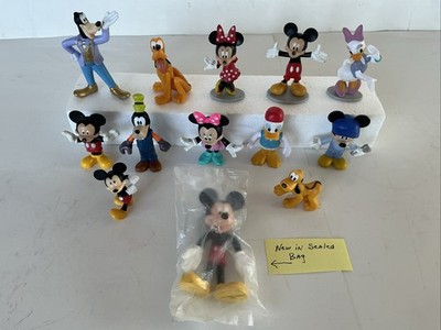 Disney Mini PVC Figures 13 Micky Minnie Pluto Donald & Daisy Duck Goofy