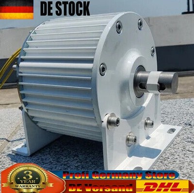 2000W Permanent-Magnetgenerator 3Phasen Synchrongenerator Elektromotor 48V 220V
