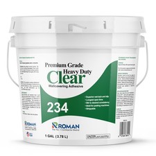 ROMAN 234 Heavy Duty Clear Strippable Wallpaper Adhesive 1-Gallon