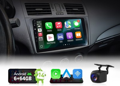9'' Android 14 6+64G Car Stereo Apple CarPlay for Mazda 3 2010 2011 2012 2013 SWC