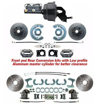 1966-69 Ford Fairlane Power Disc Brake kit 4 wheel conversion kit, bolt on kit