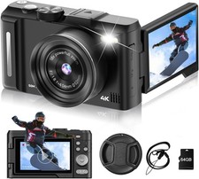 Digital Camera 4K for Photography, 50MP Vlogging Camera for YouTube Video