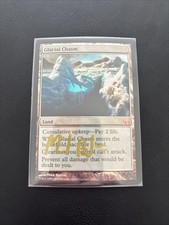 Glacial Chasm From the Vault Foil Signed By Original Artist In Gold