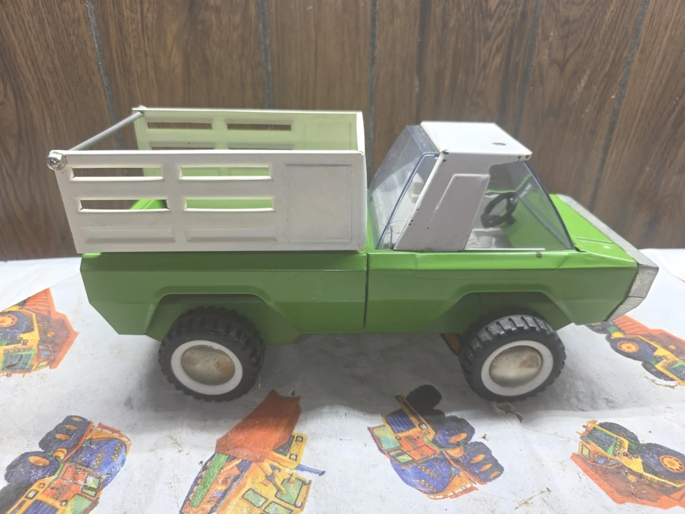 Camión de granja verde NyLint vintage años 70 Foto 3 de 4