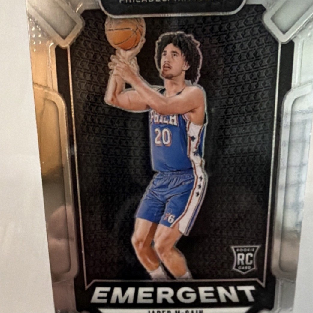 Panini Prizm 2024-25 Emergent Jared McCain Rookie #19 76ers Basketball Card