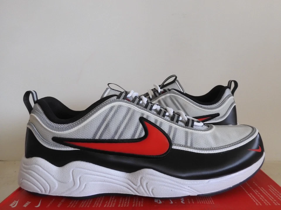 Nike Air Zoom Spiridon Metallic Silver-Sport Red-Black Sz 13 [II1161-095] - Image 2 of 4