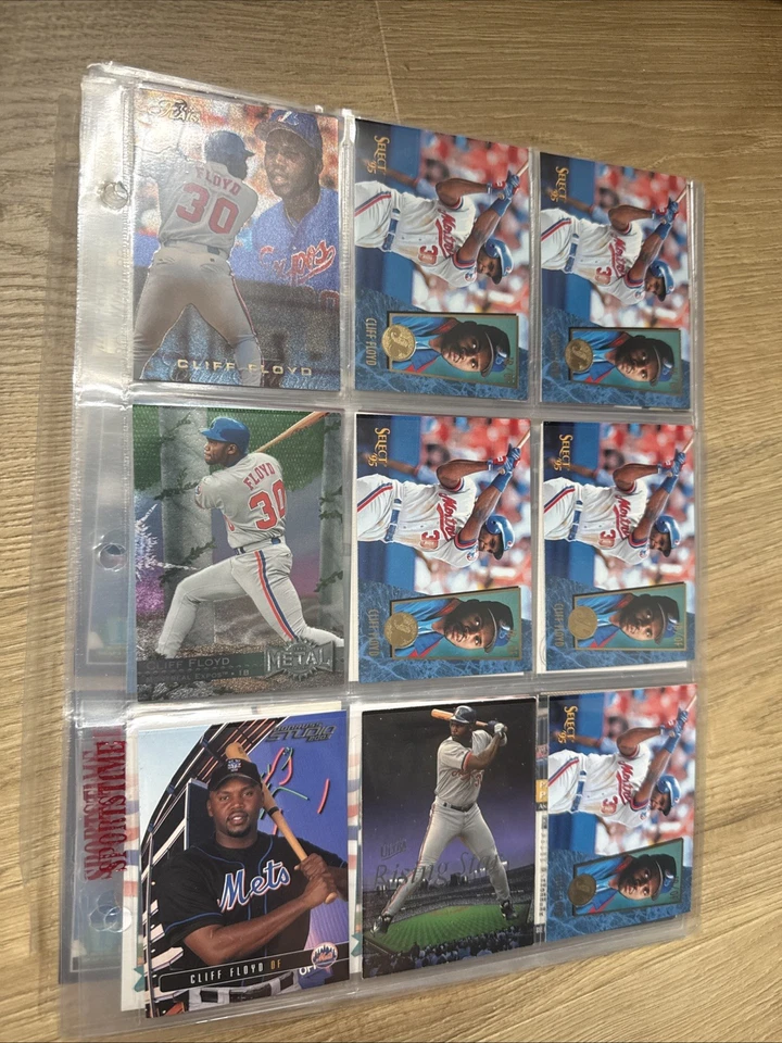 ¡Lote de tarjetas de béisbol CLIFF FLOYD! ¡Reliquias! #’d! ¡Insertos! ¡Marlins de Florida! Expos! Foto 3 de 4