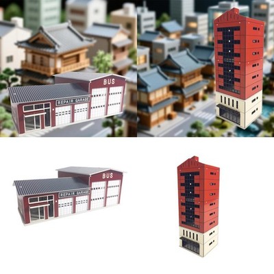 Diorama Stadtmodell, einfache Montage, Architekturmodell für